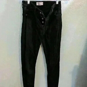 Reformation Serena high crop skinny jean size 27 black denim